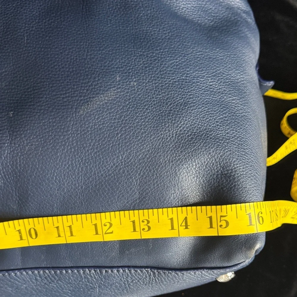 Michael Kors Navy Leather Satchel